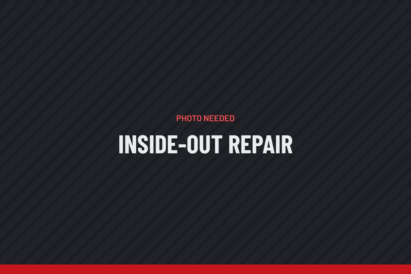Truck curtain after an iFix inside-out repair, with no visible patch on the outside